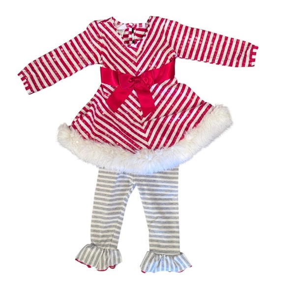 Carters Cat and Jack Baby toddler girls winter holiday Santa pajamas 18 months - Picture 7 of 7